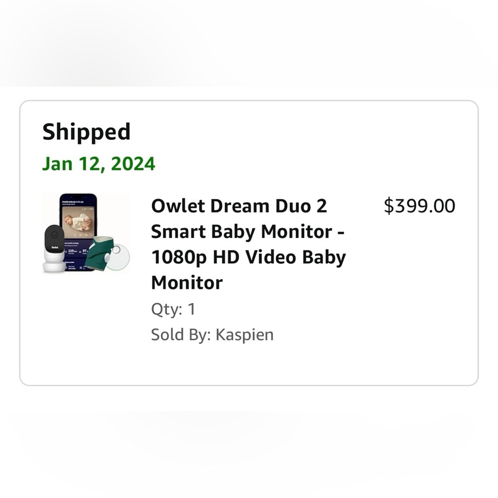 Owlet- never used, never opened!